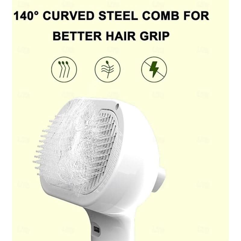 2-in-1 massaging brush for a shiny coat