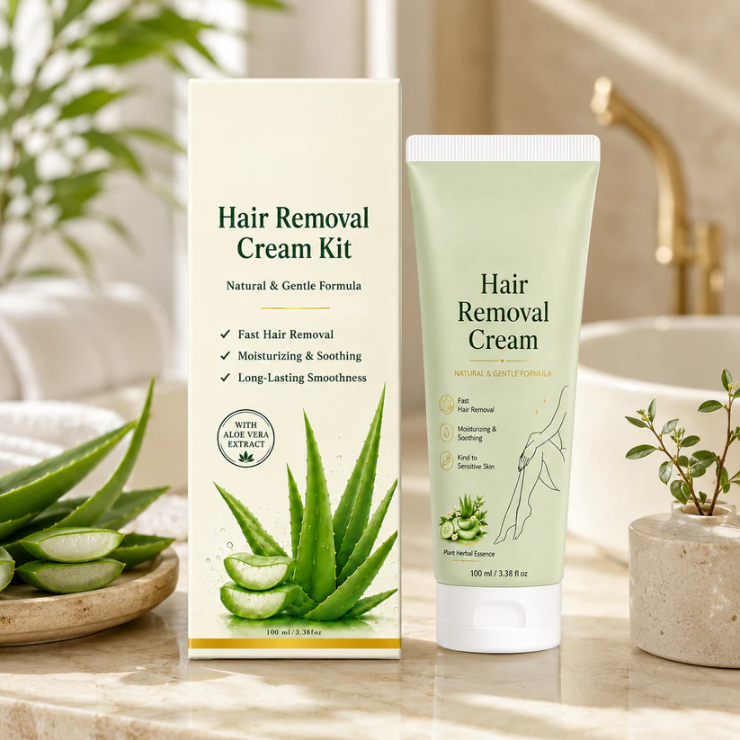 Alcuras™ Natural Gentle Hair Removal Cream | For Women & Men, Sensitive Skin