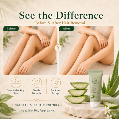 Alcuras™ Natural Gentle Hair Removal Cream | For Women & Men, Sensitive Skin