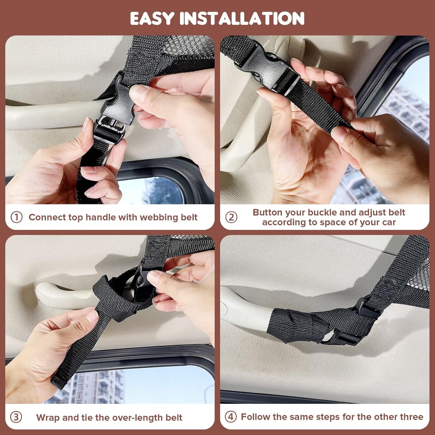 🔥✨HOT SALE -2026 Upgrade Car Ceiling Cargo Net Pocket