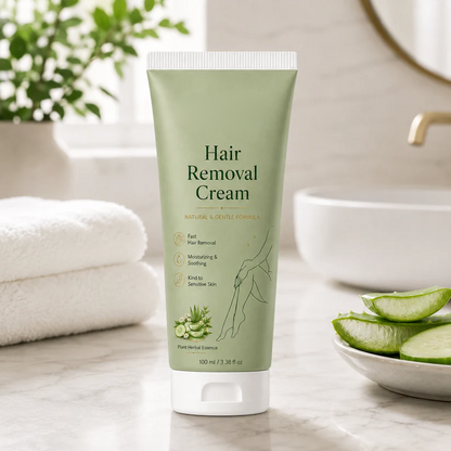 Alcuras™ Natural Gentle Hair Removal Cream | For Women & Men, Sensitive Skin