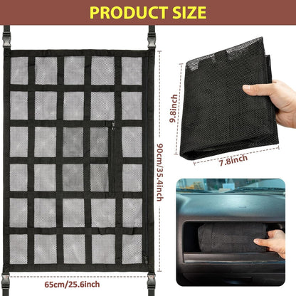 🔥✨HOT SALE -2026 Upgrade Car Ceiling Cargo Net Pocket