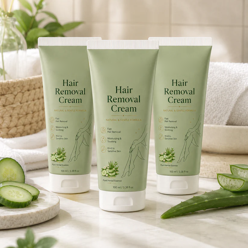 Alcuras™ Natural Gentle Hair Removal Cream | For Women & Men, Sensitive Skin